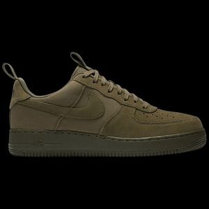 SUEDE OLIVE GREEN NIKE AIRFORCE 1s